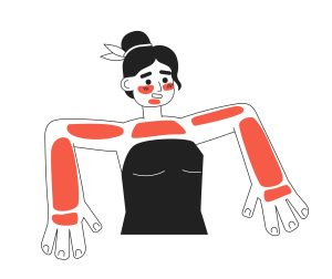 Illustration comparing symptoms of Sunburn vs Sun Poisoning, highlighting differences in skin appearance and severity.